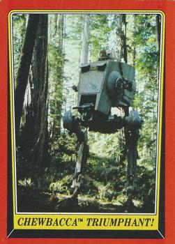 1983 Topps Star Wars: Return of the Jedi #110 Chewbacca Triumphant! Front