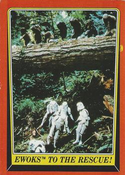 1983 Topps Star Wars: Return of the Jedi #111 Ewoks to the Rescue! Front