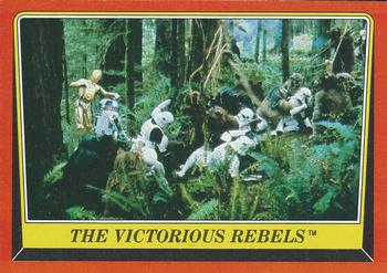 1983 Topps Star Wars: Return of the Jedi #114 The Victorious Rebels Front