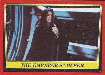 1983 Topps Star Wars: Return of the Jedi #118 The Emperor's Offer Front