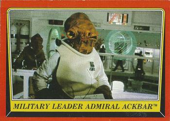 1983 Topps Star Wars: Return of the Jedi #124 Military Leader Admiral Ackbar Front