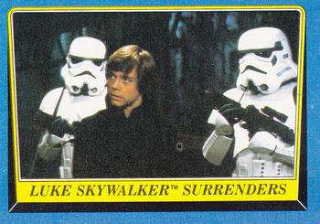1983 Topps Star Wars: Return of the Jedi #154 Luke Skywalker Surrenders Front
