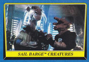 1983 Topps Star Wars: Return of the Jedi #161 Sail Barge Creatures Front