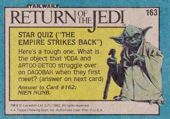 1983 Topps Star Wars: Return of the Jedi #163 The Dreaded Rancor Back