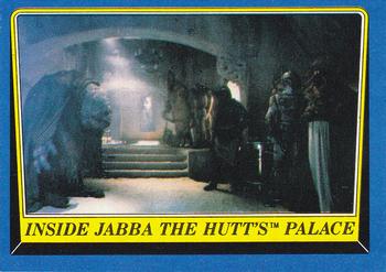 1983 Topps Star Wars: Return of the Jedi #165 Inside Jabba the Hutt's Palace Front