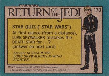 1983 Topps Star Wars: Return of the Jedi #170 A Gamorrean Guard Emerges Back