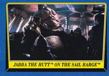 1983 Topps Star Wars: Return of the Jedi #172 Jabba the Hutt on the Sail Barge Front