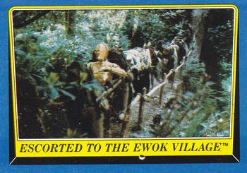 1983 Topps Star Wars: Return of the Jedi #173 Escorted to the Ewok Village Front