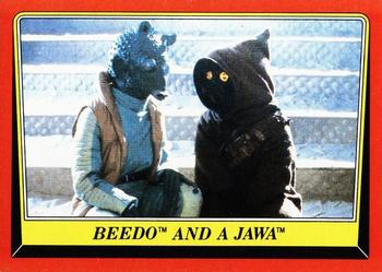 1983 Topps Star Wars: Return of the Jedi #19 Beedo and a Jawa Front