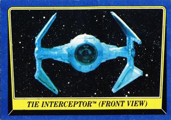 1983 Topps Star Wars: Return of the Jedi #217 TIE Interceptor (Front View) Front