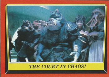 1983 Topps Star Wars: Return of the Jedi #35 The Court in Chaos! Front