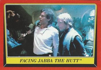 1983 Topps Star Wars: Return of the Jedi #37 Facing Jabba the Hutt Front