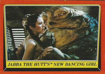 1983 Topps Star Wars: Return of the Jedi #39 Jabba the Hutt's New Dancing Girl Front