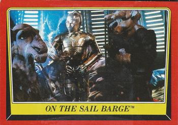 1983 Topps Star Wars: Return of the Jedi #40 On the Sail Barge Front