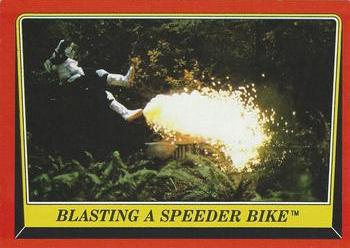 1983 Topps Star Wars: Return of the Jedi #70 Blasting a Speeder Bike Front