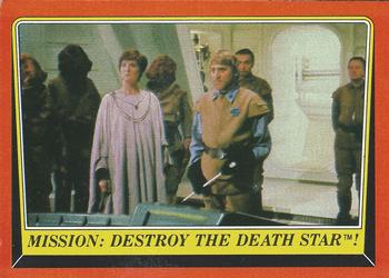 1983 Topps Star Wars: Return of the Jedi #63 Mission: Destroy the Death Star! Front