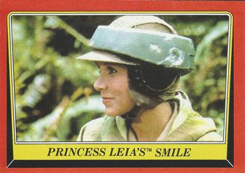 1983 Topps Star Wars: Return of the Jedi #73 Princess Leia's Smile Front