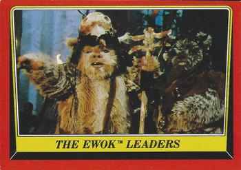 1983 Topps Star Wars: Return of the Jedi #84 The Ewok Leaders Front
