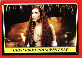 1983 Topps Star Wars: Return of the Jedi #86 Help from Princess Leia Front