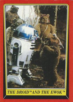 1983 Topps Star Wars: Return of the Jedi #90 The Droid and the Ewok Front
