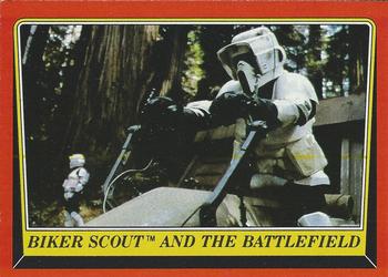 1983 Topps Star Wars: Return of the Jedi #97 Biker Scout and the Battlefield Front