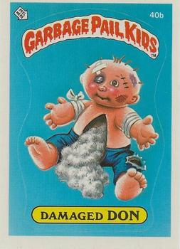 1985 Topps Garbage Pail Kids Series 1 #40b Damaged Don Front
