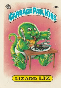 1985 Topps Garbage Pail Kids Series 1 #38b Lizard Liz Front