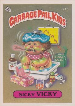 1985 Topps Garbage Pail Kids Series 1 #21b Sicky Vicky Front