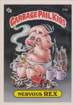 1985 Topps Garbage Pail Kids Series 1 #24a Nervous Rex Front