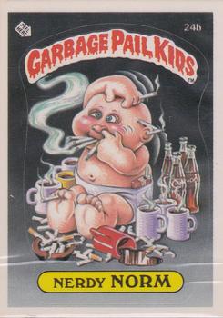 1985 Topps Garbage Pail Kids Series 1 #24b Nerdy Norm Front