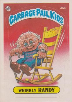 1985 Topps Garbage Pail Kids Series 1 #35a Wrinkly Randy Front