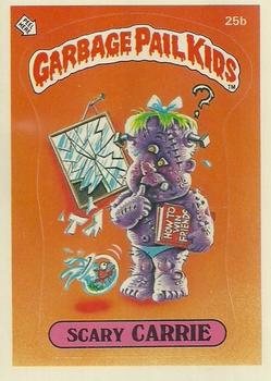 1985 Topps Garbage Pail Kids Series 1 #25b Scary Carrie Front