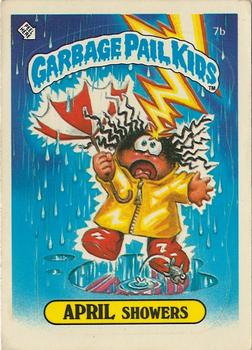 1985 Topps Garbage Pail Kids Series 1 - Matte Back #7b April Showers Front