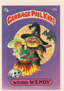 1985 Topps Garbage Pail Kids Series 1 - Matte Back #16a Weird Wendy Front
