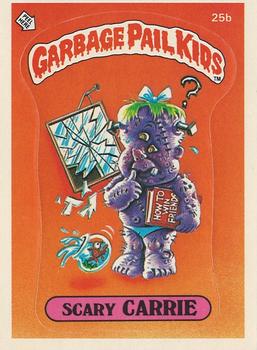 1985 Topps Garbage Pail Kids Series 1 - Matte Back #25b Scary Carrie Front