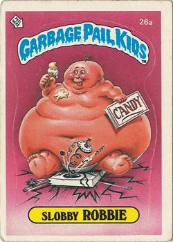 1985 Topps Garbage Pail Kids Series 1 - Matte Back #26a Slobby Robbie Front