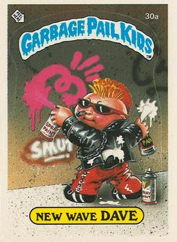 1985 Topps Garbage Pail Kids Series 1 - Matte Back #30a New Wave Dave Front