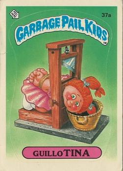 1985 Topps Garbage Pail Kids Series 1 - Matte Back #37a Guillo Tina Front