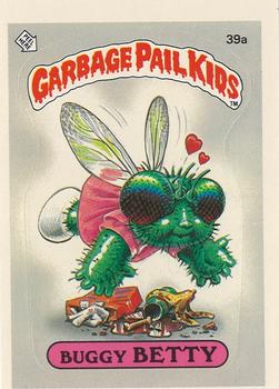 1985 Topps Garbage Pail Kids Series 1 - Matte Back #39a Buggy Betty Front