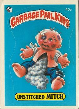 1985 Topps Garbage Pail Kids Series 1 - Matte Back #40a Unstitched Mitch Front