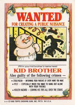 1986 Topps Garbage Pail Kids Series 3 #113a Alice Island Back