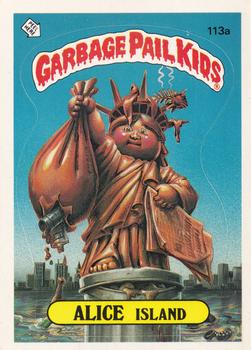 1986 Topps Garbage Pail Kids Series 3 #113a Alice Island Front