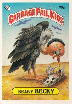 1986 Topps Garbage Pail Kids Series 3 #99a Beaky Becky Front