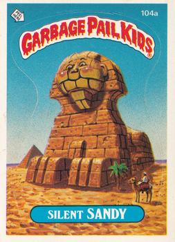 1986 Topps Garbage Pail Kids Series 3 #104a Silent Sandy Front
