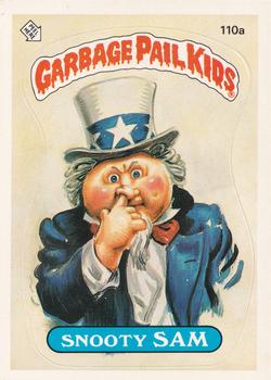 1986 Topps Garbage Pail Kids Series 3 #110a Snooty Sam Front