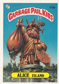 1986 Topps Garbage Pail Kids Series 3 #113a Alice Island Front