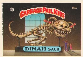 1986 Topps Garbage Pail Kids Series 3 #88a Dinah Saur Front