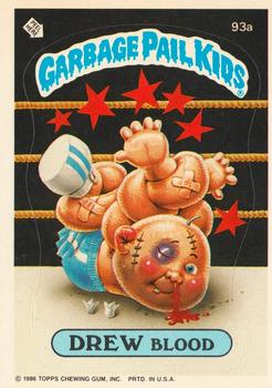 1986 Topps Garbage Pail Kids Series 3 #93a Drew Blood Front