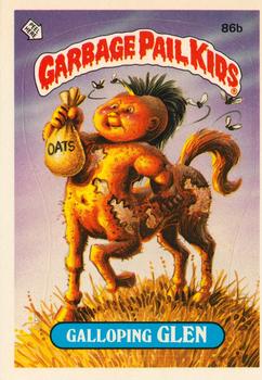 1986 Topps Garbage Pail Kids Series 3 #86b Galloping Glen Front