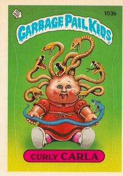 1986 Topps Garbage Pail Kids Series 3 #103b Curly Carla Front